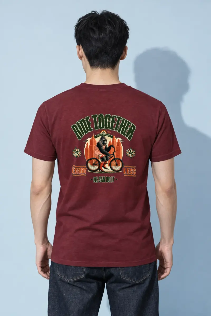 "Pedal & Progress" Heavyweight Unisex Crewneck T-shirt