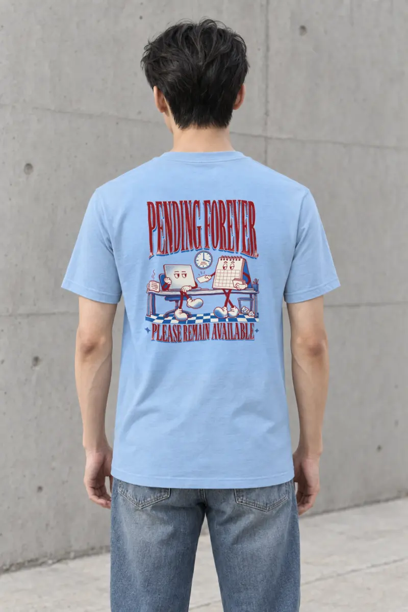 "Pending Forever" Heavyweight Unisex Crewneck T-shirt