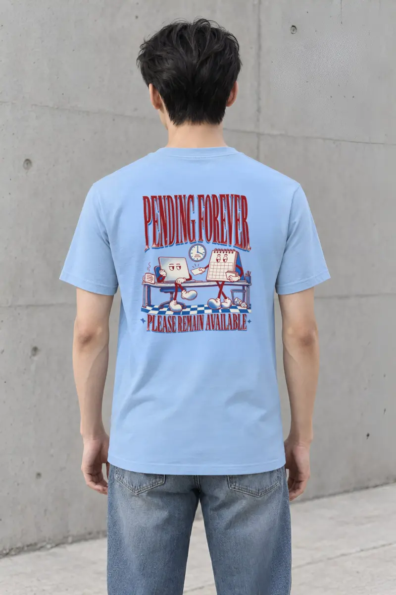 "Pending Forever" Heavyweight Unisex Crewneck T-shirt