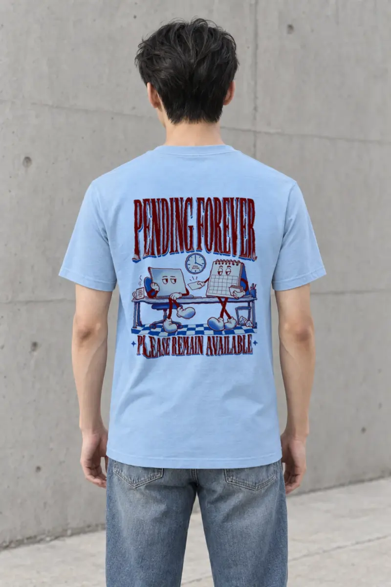 "Pending Forever" Heavyweight Unisex Crewneck T-shirt