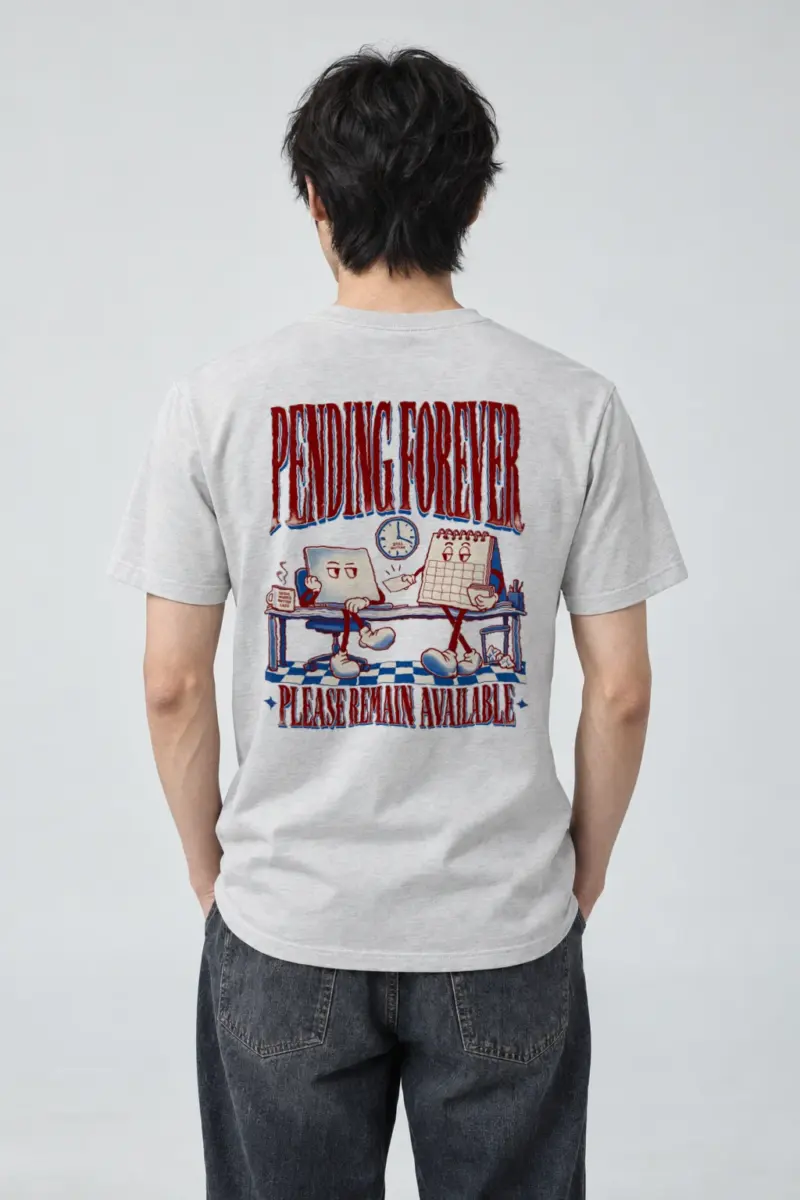 "Pending Forever" Heavyweight Unisex Crewneck T-shirt
