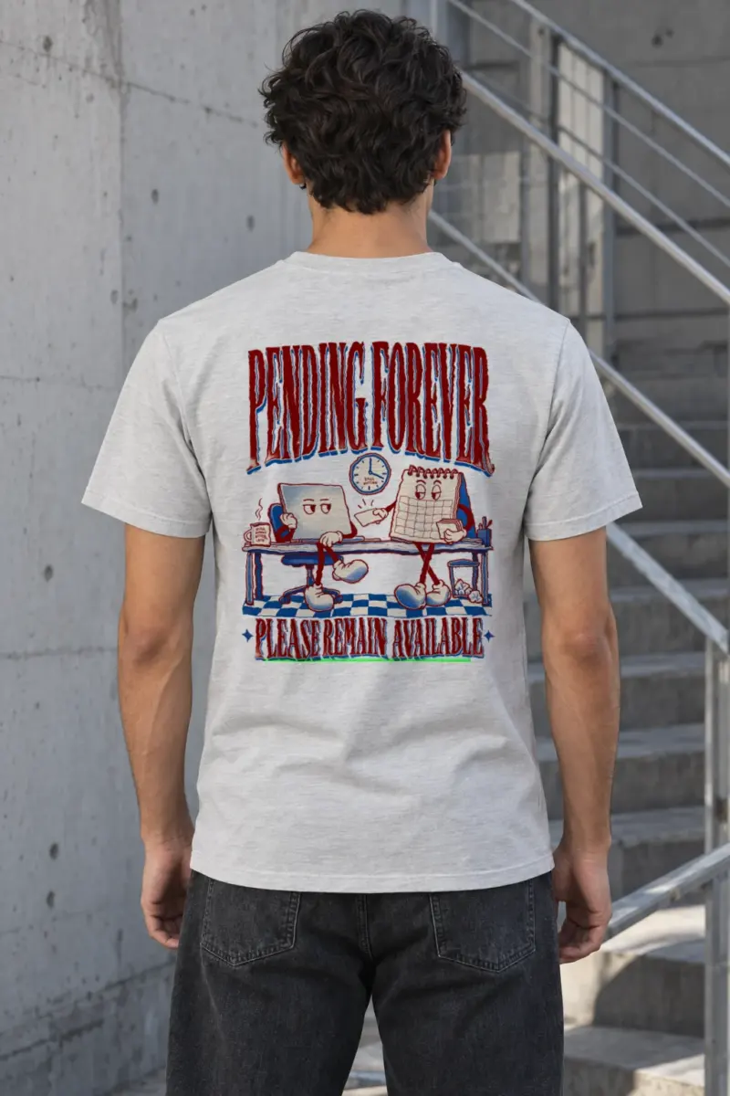"Pending Forever" Heavyweight Unisex Crewneck T-shirt | Gildan 5000