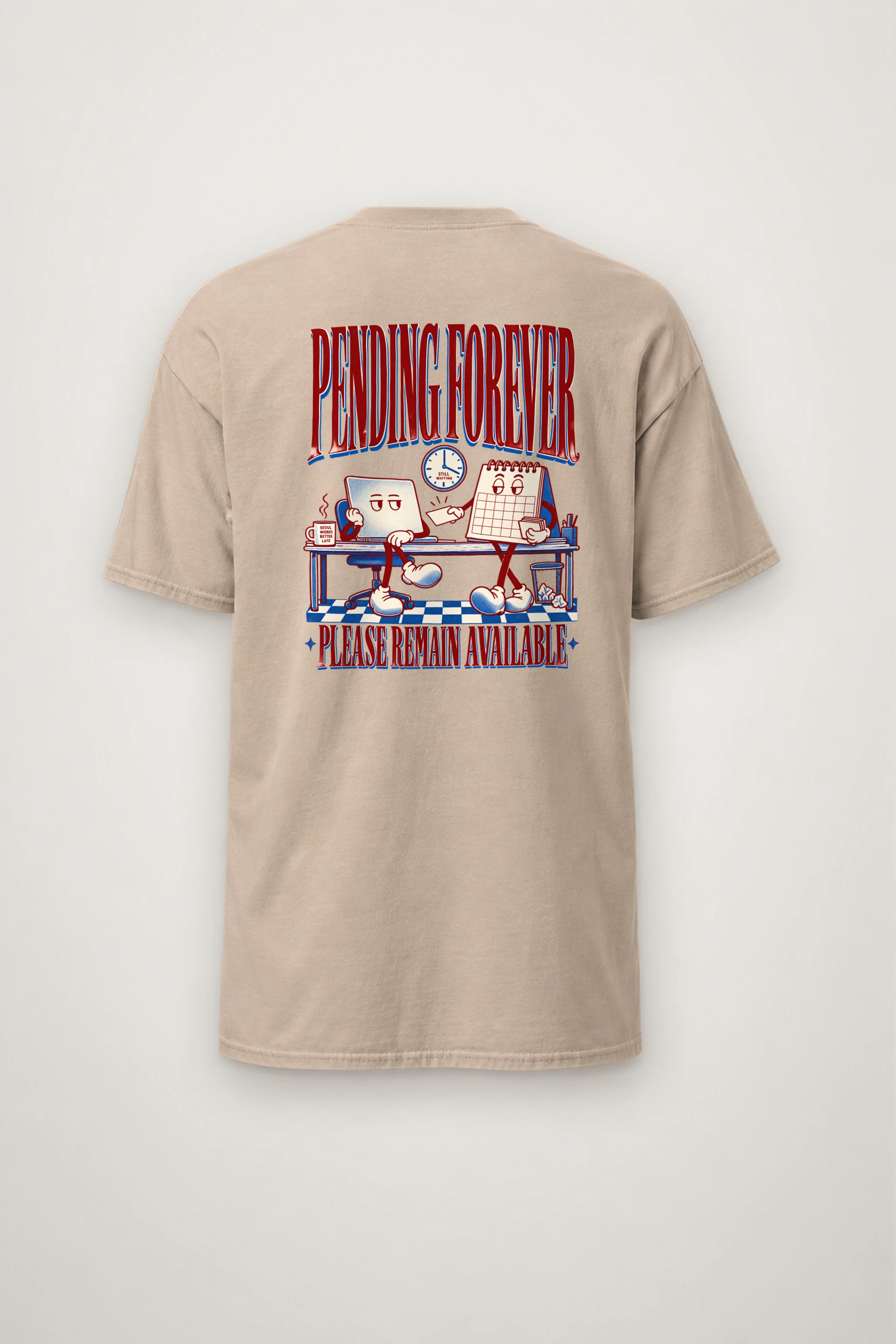 "Pending Forever" Heavyweight Unisex Crewneck T-shirt