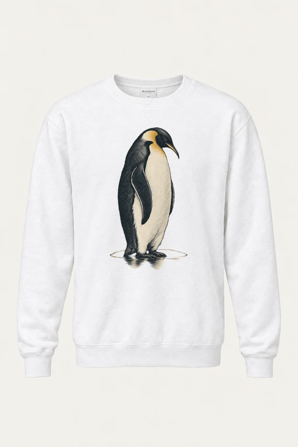 "Penguin Water Reflection" Heavy Blend Unisex Crewneck Sweatshirt | Gildan 18000
