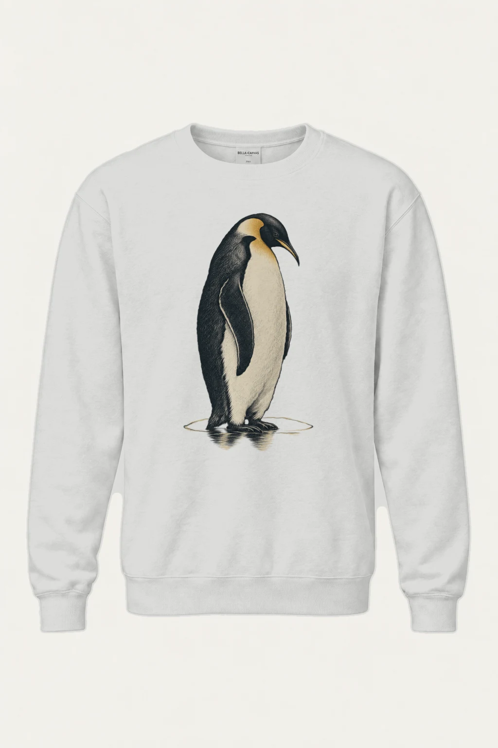 "Penguin Water Reflection" Heavy Blend Unisex Crewneck Sweatshirt | Gildan 18000