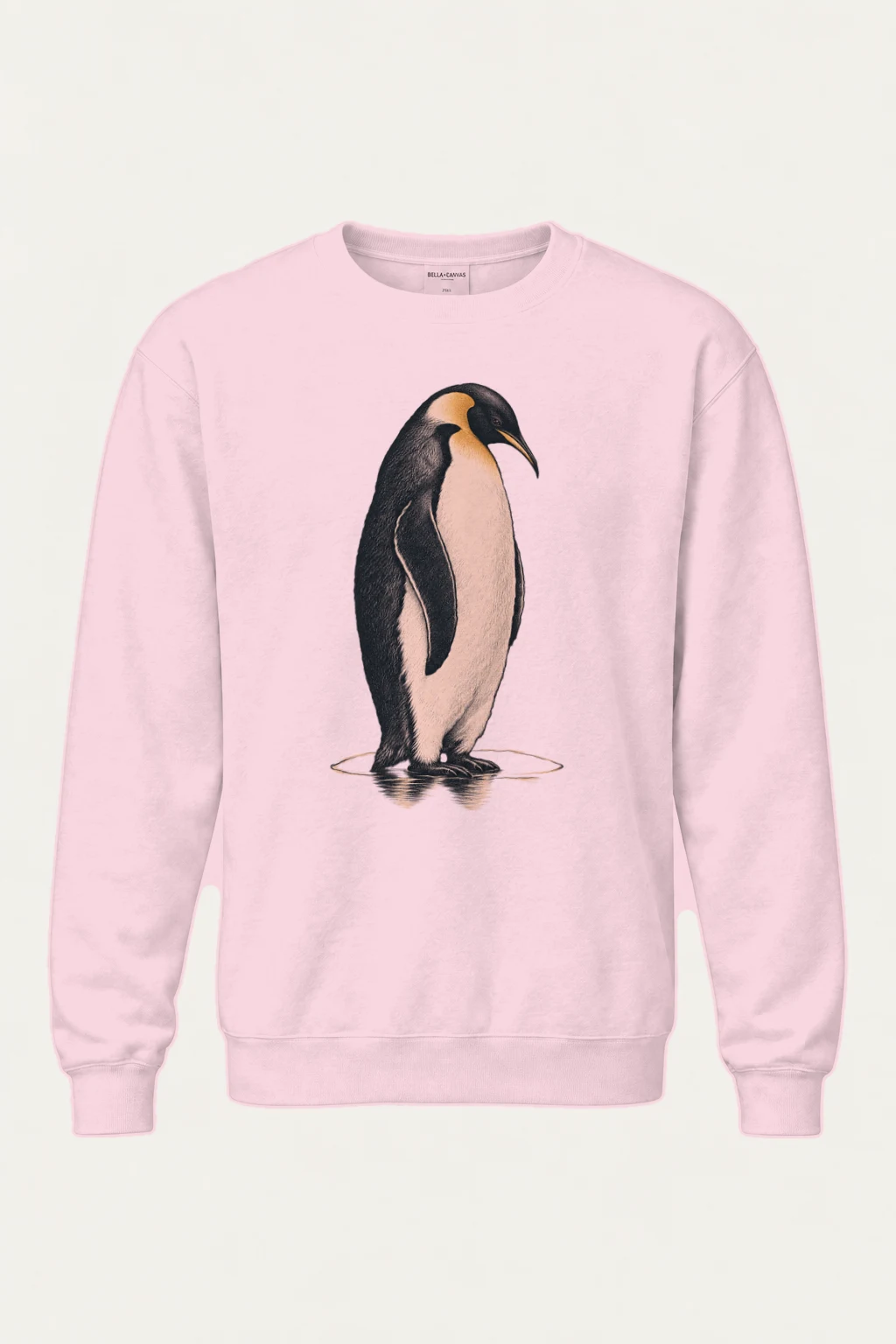 "Penguin Water Reflection" Heavy Blend Unisex Crewneck Sweatshirt | Gildan 18000