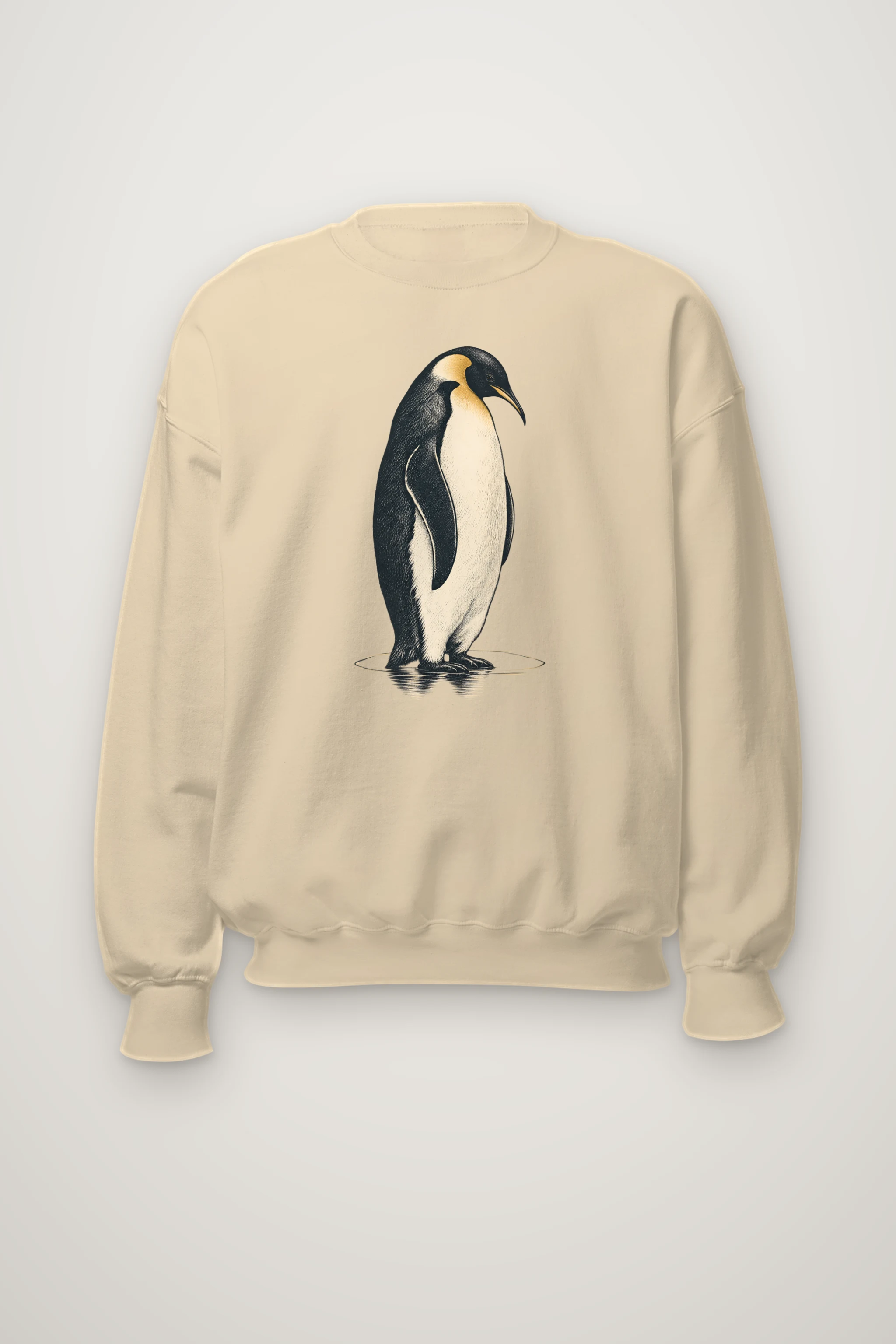 "Penguin Water Reflection" Heavy Blend Unisex Crewneck Sweatshirt
