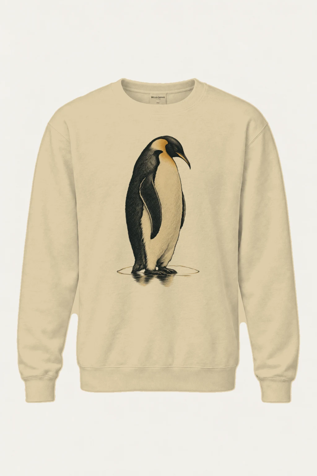 "Penguin Water Reflection" Heavy Blend Unisex Crewneck Sweatshirt | Gildan 18000