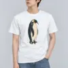 "Penguin Water Reflection" Heavyweight Unisex Crewneck T-shirt