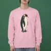 "Penguin Water Reflection" Unisex Longsleeve T-shirt
