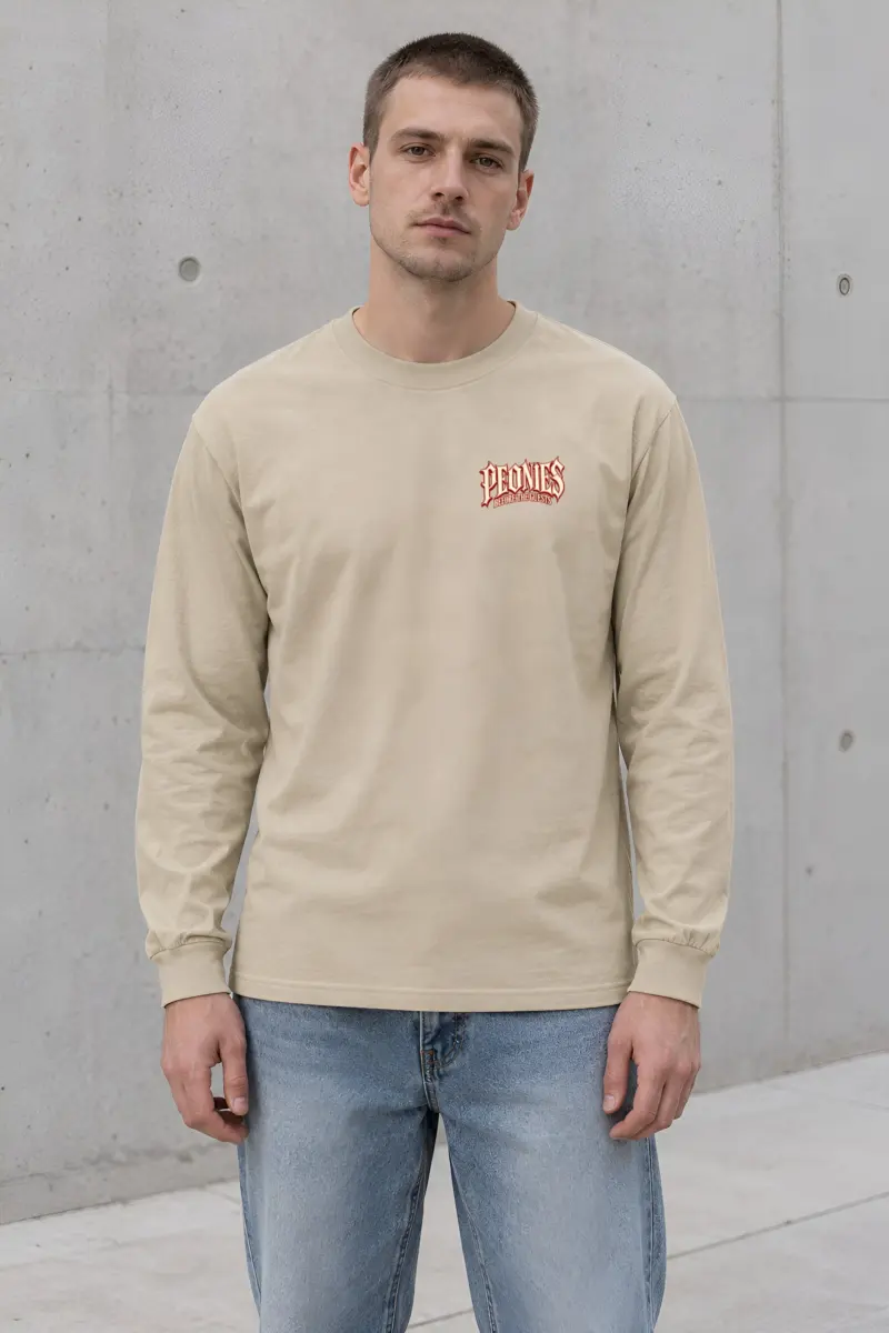 "Peonies Before the Guests" Unisex Longsleeve T-shirt