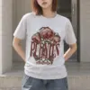"Peonies Lean Into Rain" Heavyweight Unisex Crewneck T-shirt