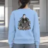 "Peony Hanbok Portrait" Heavy Blend Unisex Crewneck Sweatshirt
