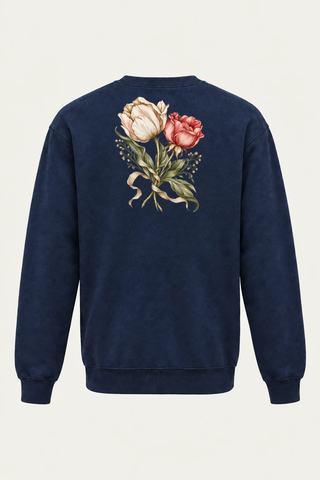 "Peony Ribbon Bouquet" Heavy Blend Unisex Crewneck Sweatshirt | Gildan 18000