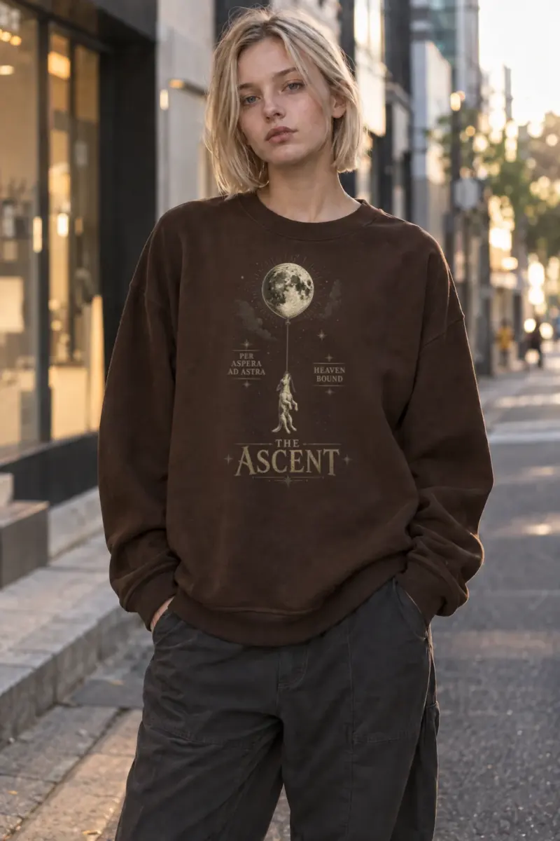 "Per Aspera Ad Astra" Heavy Blend Unisex Crewneck Sweatshirt | Gildan 18000