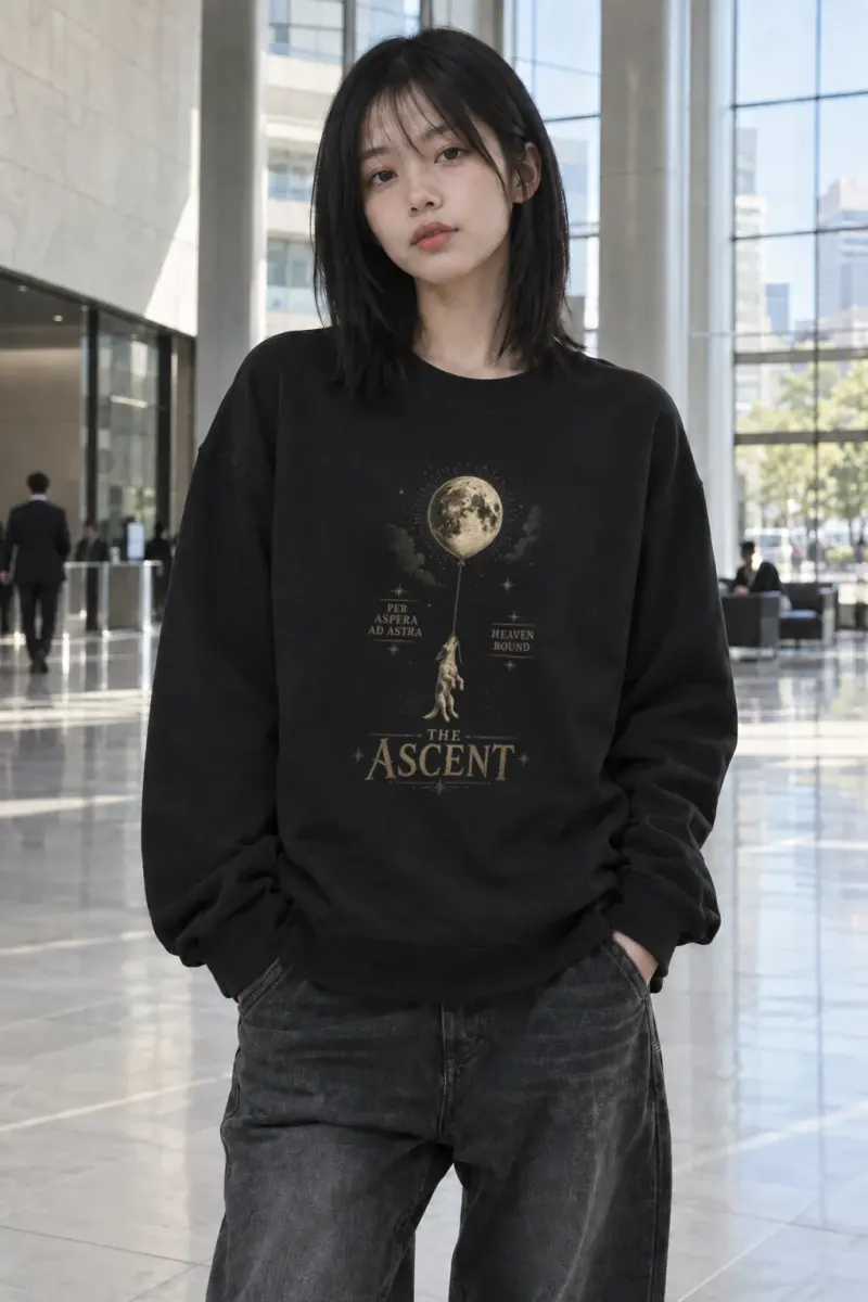 "Per Aspera Ad Astra" Heavy Blend Unisex Crewneck Sweatshirt | Gildan 18000