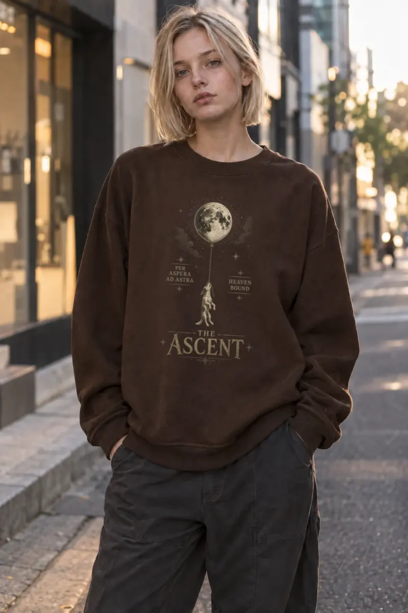 “Per Aspera Ad Astra” Heavy Blend Unisex Crewneck Sweatshirt | Gildan 18000