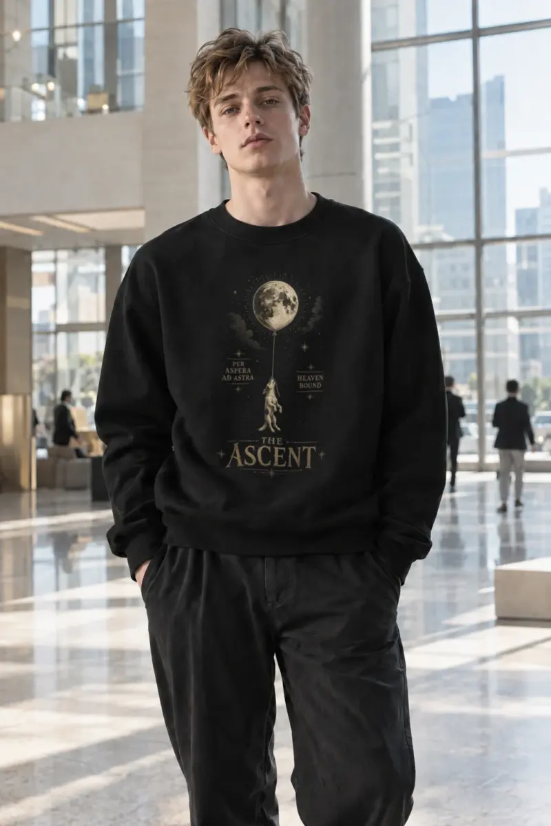 "Per Aspera Ad Astra" Heavy Blend Unisex Crewneck Sweatshirt | Gildan 18000