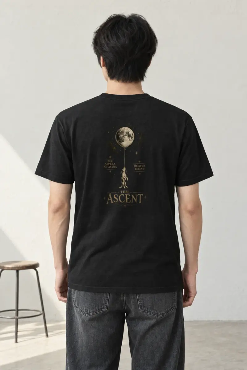 "Per Aspera Ad Astra" Heavyweight Unisex Crewneck T-shirt