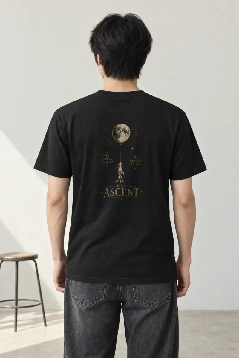 "Per Aspera Ad Astra" Heavyweight Unisex Crewneck T-shirt