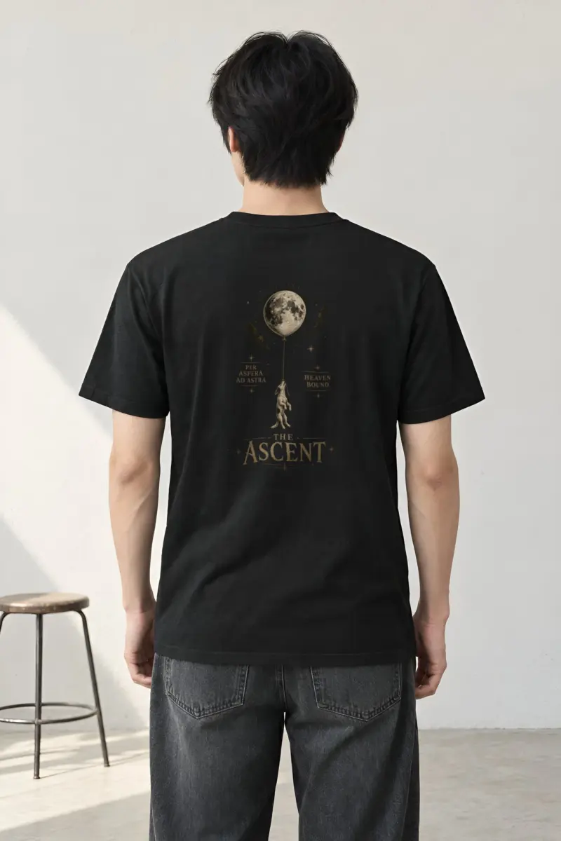 "Per Aspera Ad Astra" Heavyweight Unisex Crewneck T-shirt