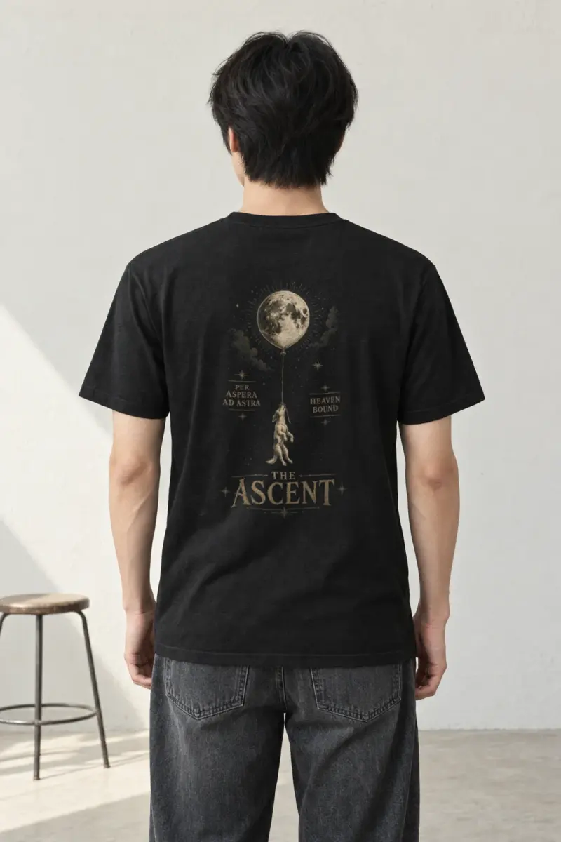 "Per Aspera Ad Astra" Heavyweight Unisex Crewneck T-shirt