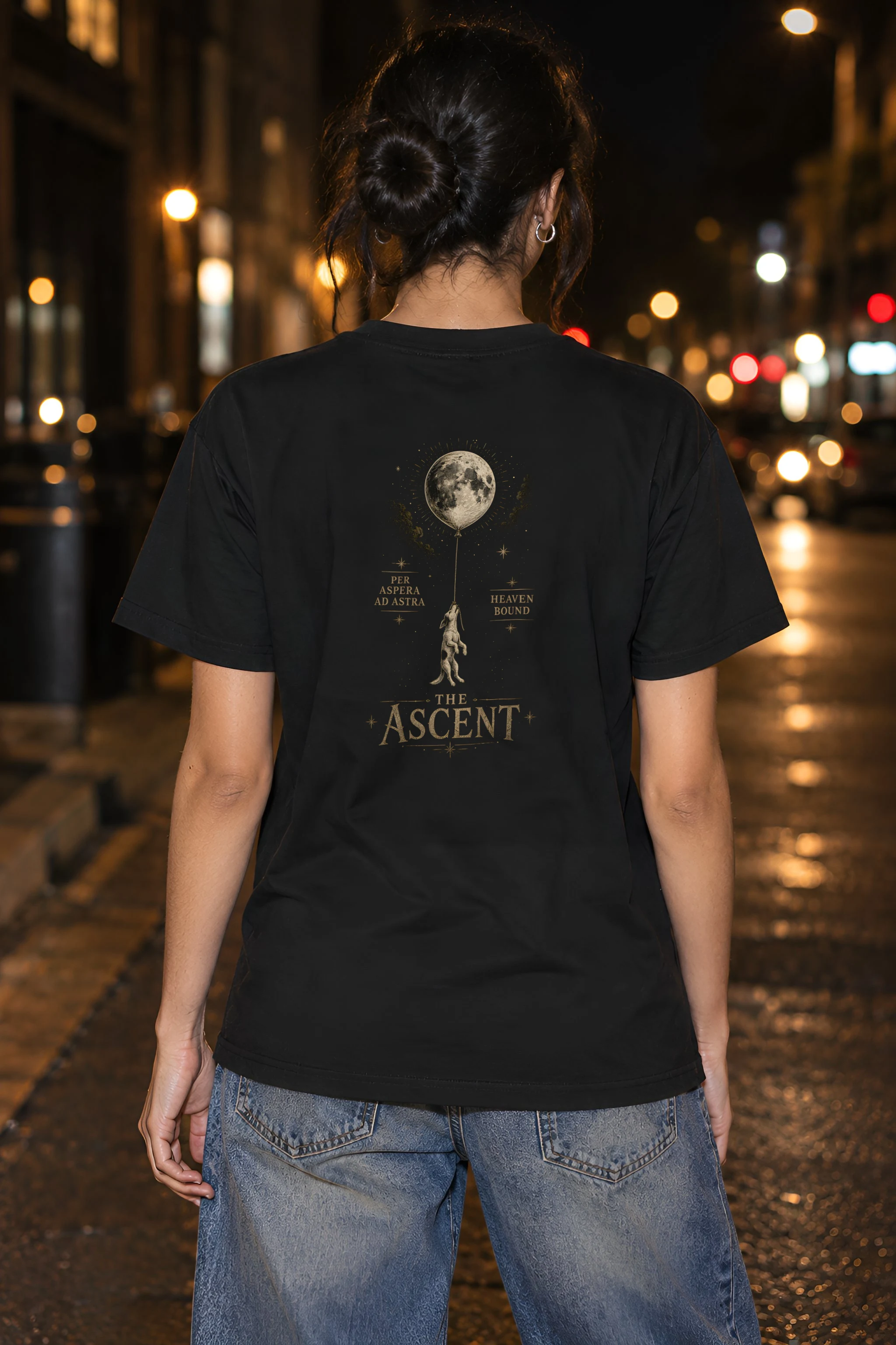 "Per Aspera Ad Astra" Heavyweight Unisex Crewneck T-shirt