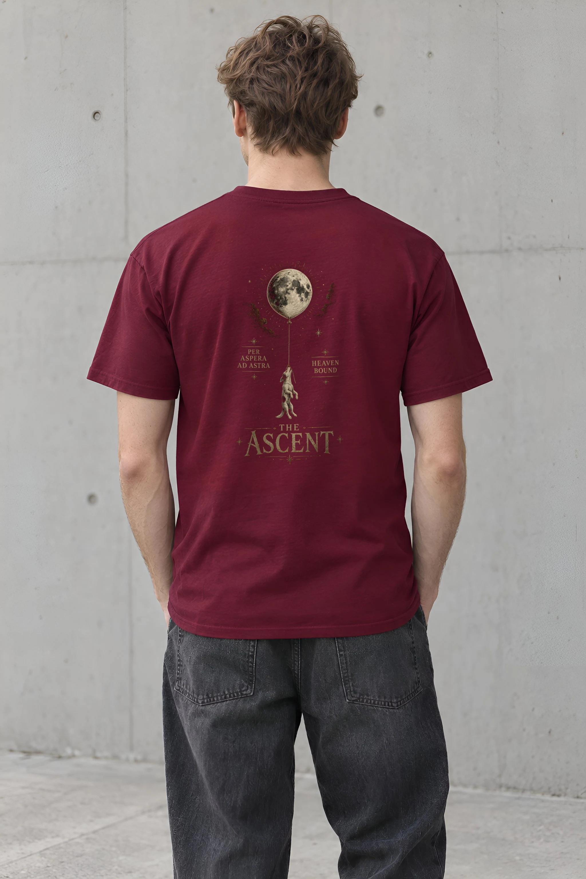 "Per Aspera Ad Astra" Heavyweight Unisex Crewneck T-shirt