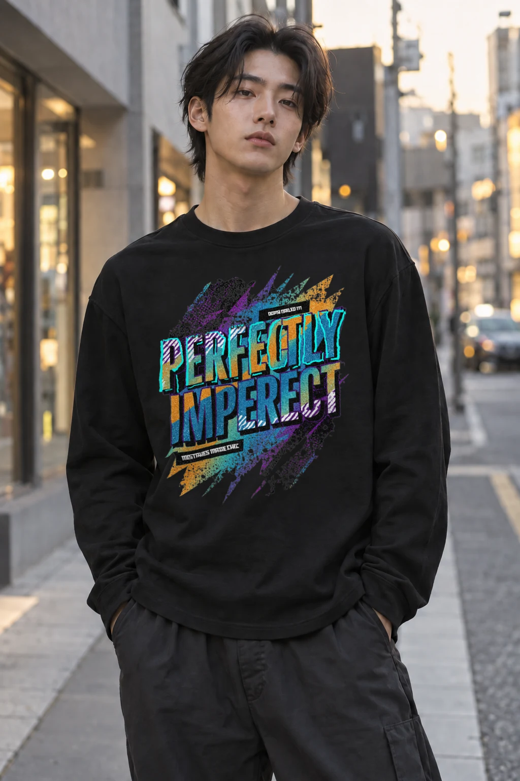 "Perfectly Imperfect" Unisex Longsleeve T-shirt | Gildan 2400