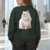 "Persian Cat Portrait" Heavy Blend Unisex Crewneck Sweatshirt | Gildan 18000