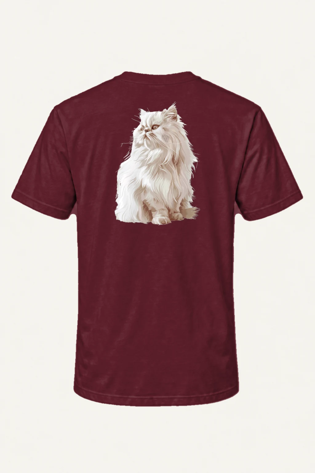 "Persian Cat Portrait" Heavyweight Unisex Crewneck T-shirt | Gildan 5000