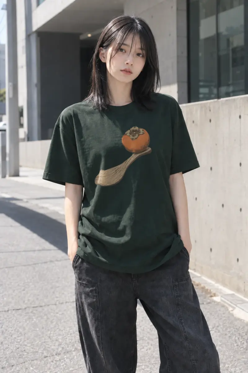 "Persimmon Balance" Heavyweight Unisex Crewneck T-shirt | Gildan 5000