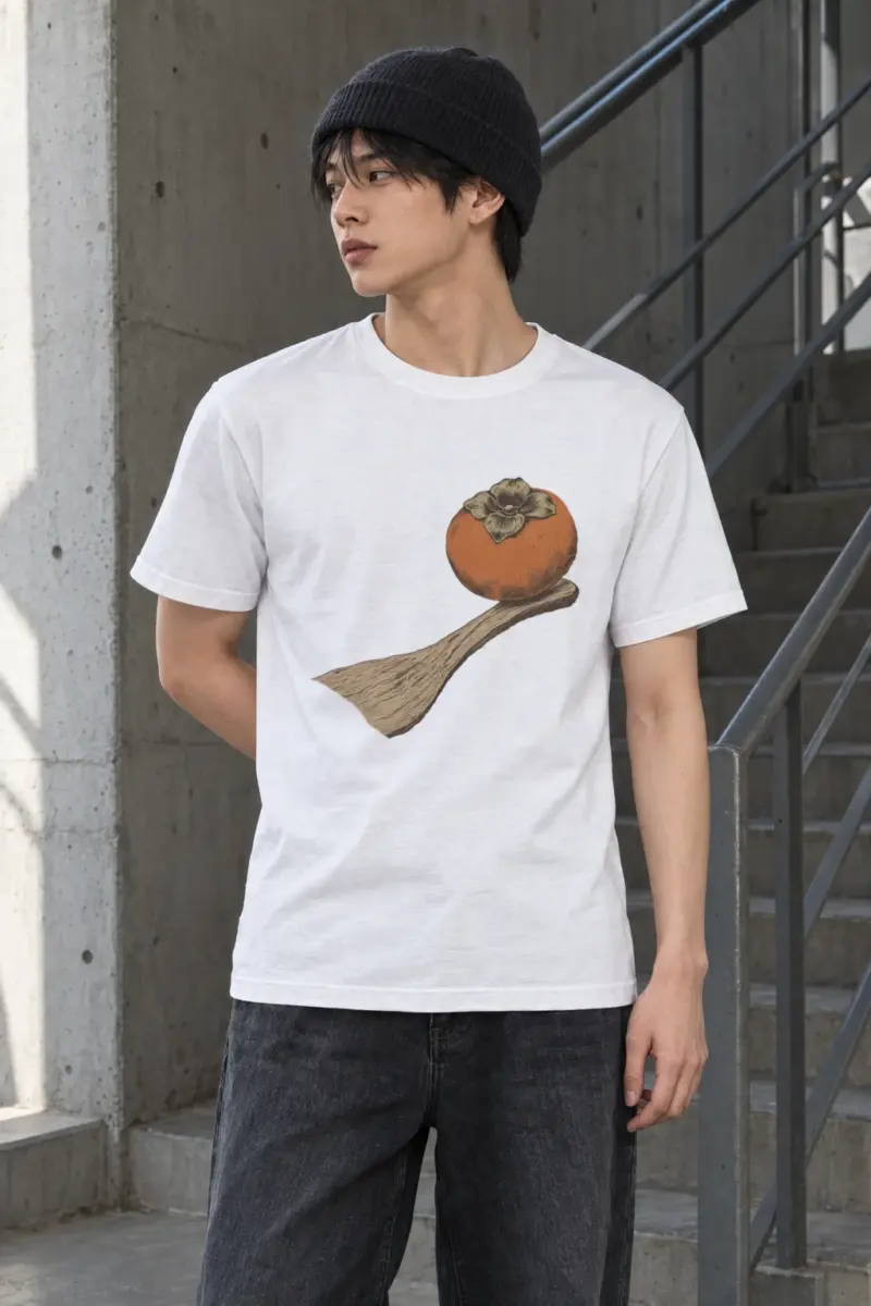 "Persimmon Balance" Heavyweight Unisex Crewneck T-shirt