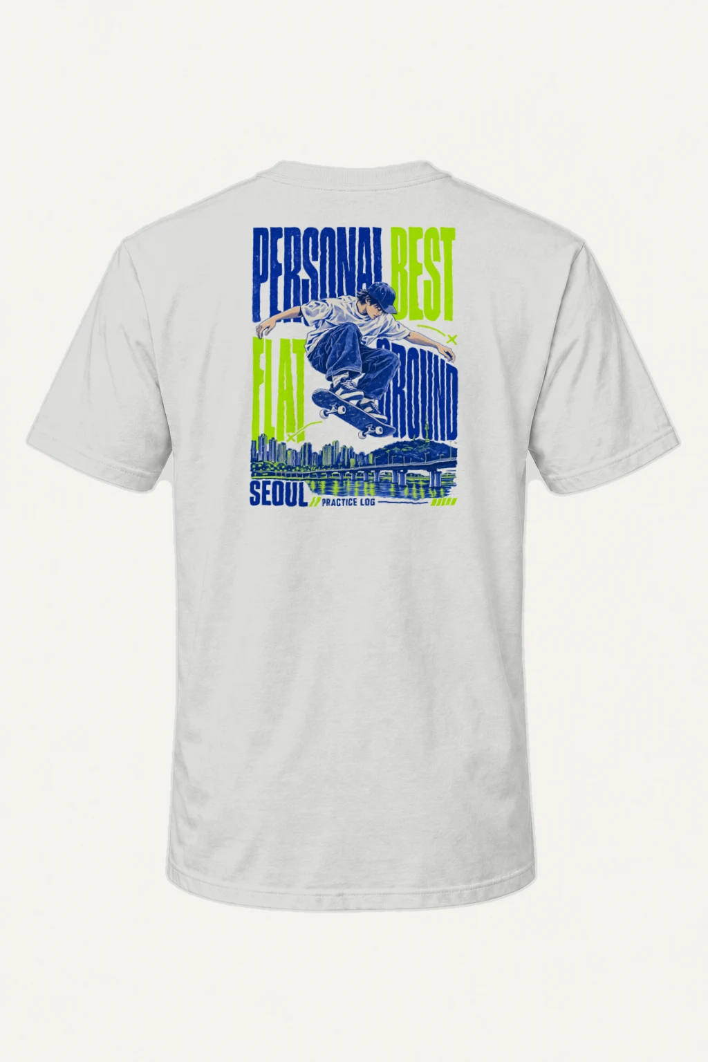 "Personal Best Flat" Heavyweight Unisex Crewneck T-shirt | Gildan 5000