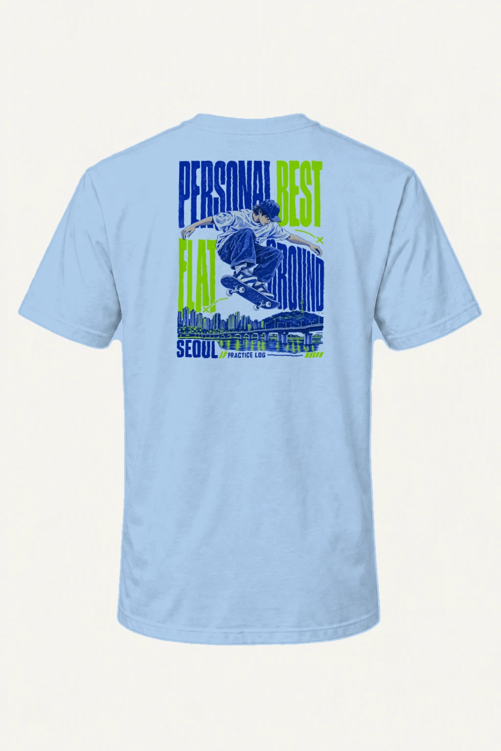 "Personal Best Flat" Heavyweight Unisex Crewneck T-shirt | Gildan 5000