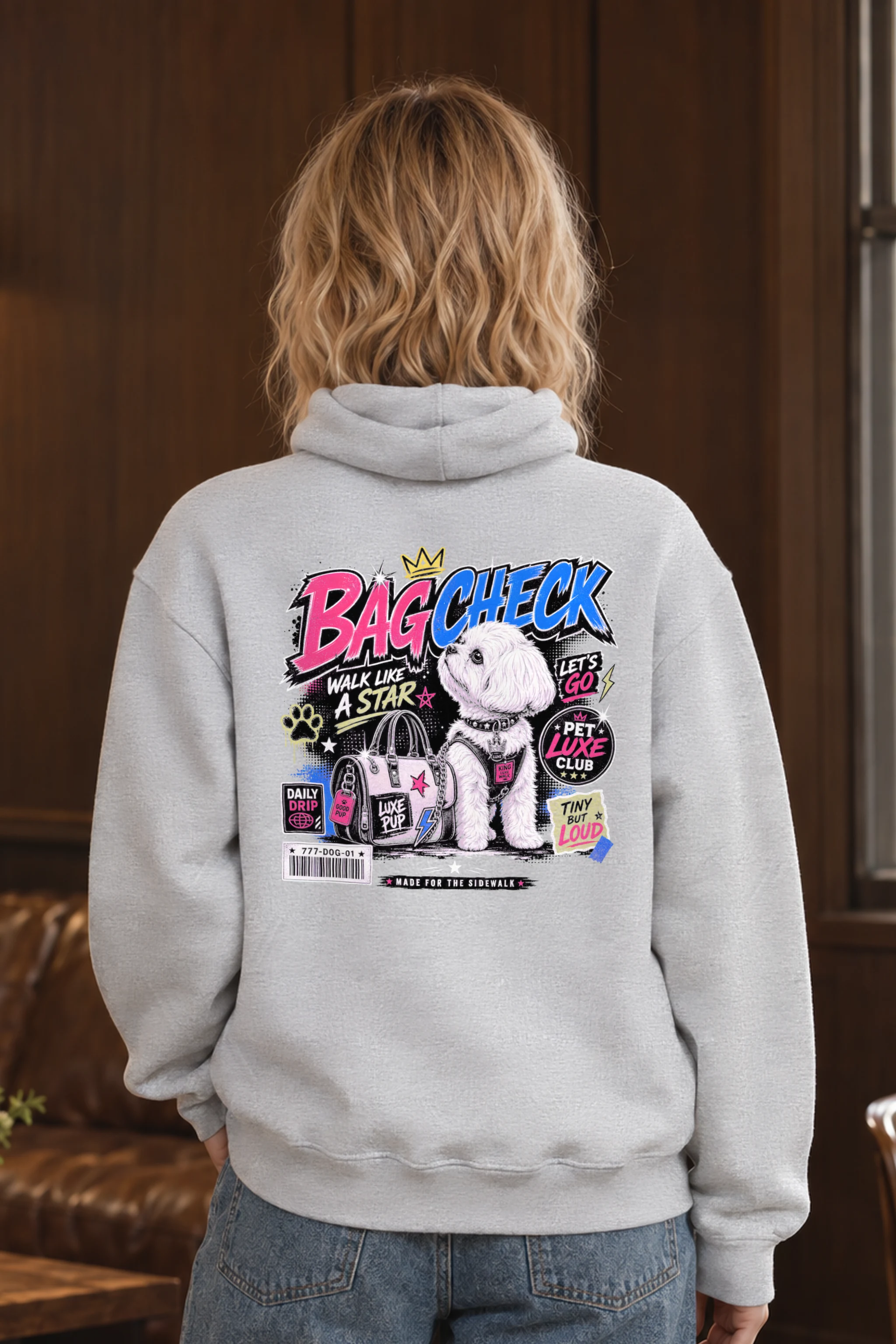 "Pet Luxe Club" 1 Pullover Hoodie
