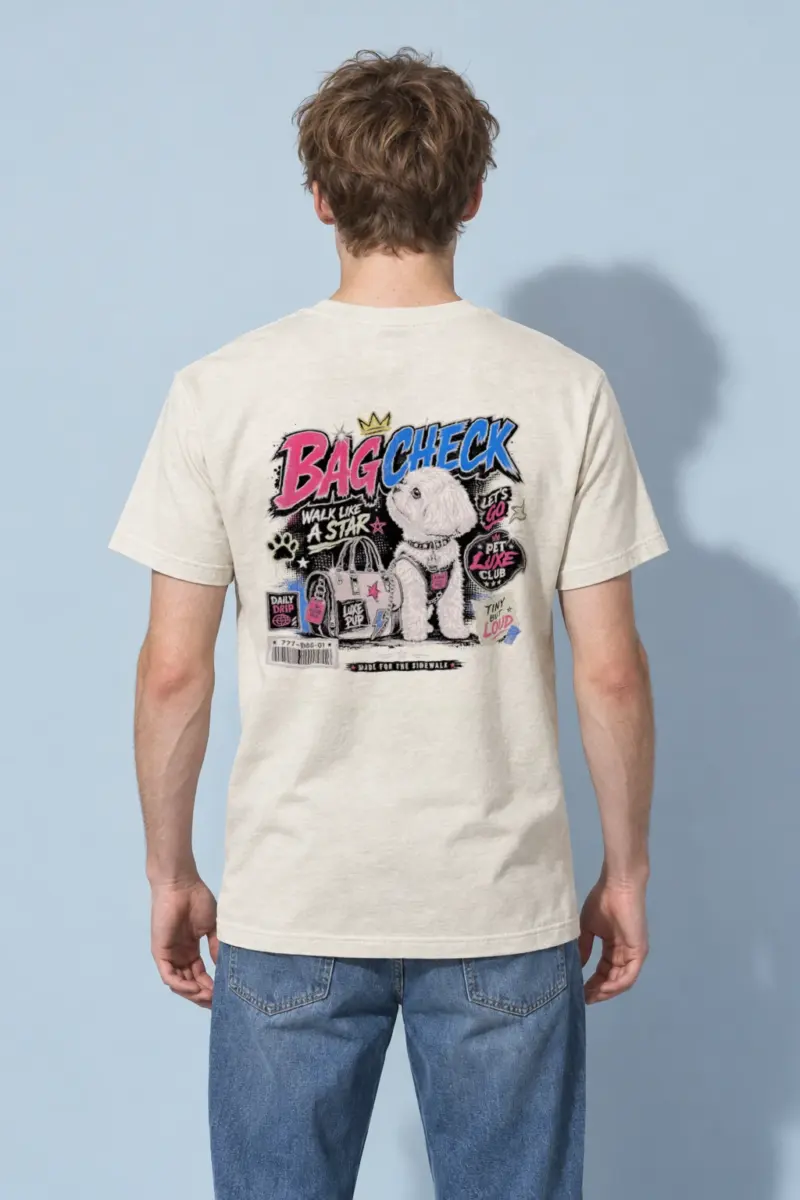 "Pet Luxe Club" Heavyweight Unisex Crewneck T-shirt