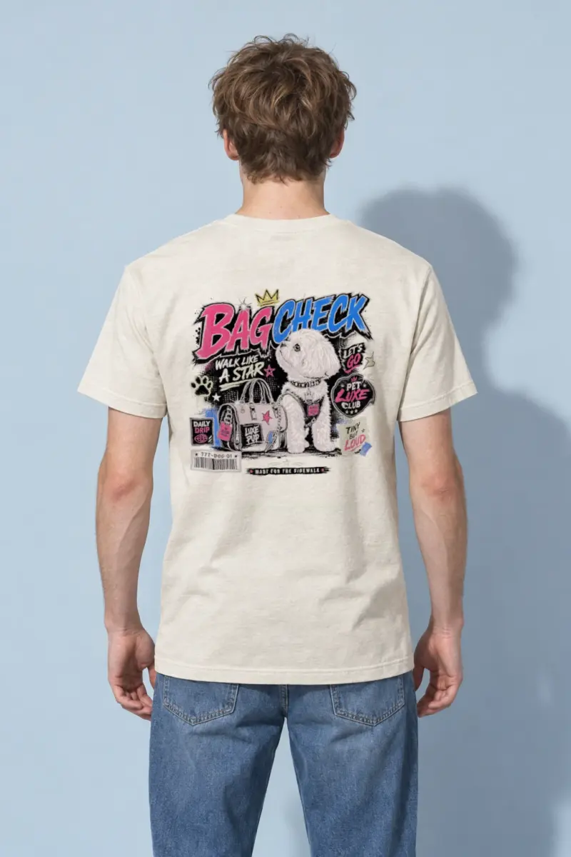 "Pet Luxe Club" Heavyweight Unisex Crewneck T-shirt
