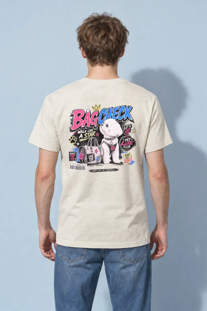 "Pet Luxe Club" Heavyweight Unisex Crewneck T-shirt