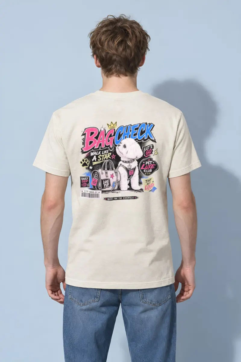 "Pet Luxe Club" Heavyweight Unisex Crewneck T-shirt