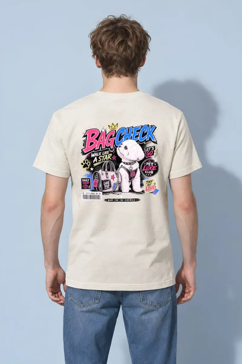"Pet Luxe Club" Heavyweight Unisex Crewneck T-shirt