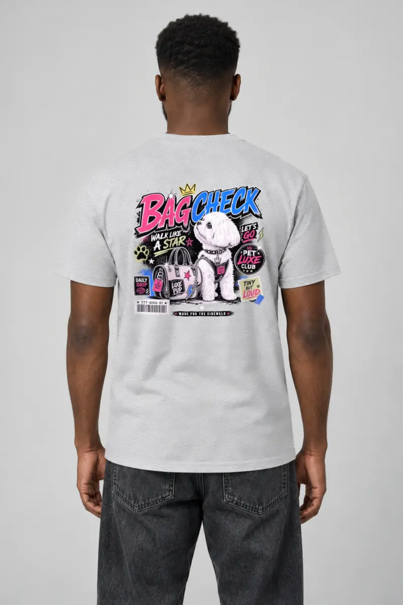 "Pet Luxe Club" Heavyweight Unisex Crewneck T-shirt