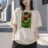 "Petal Riot" Heavyweight Unisex Crewneck T-shirt | Gildan 5000