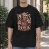 "Petals in the Lock" Men's Oversized Heavyweight Crewneck T-Shirt