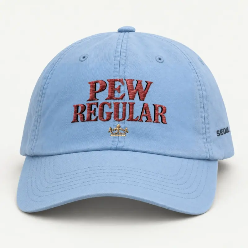 "Pew Regular Crown" Classic Dad Hat · Embroidered