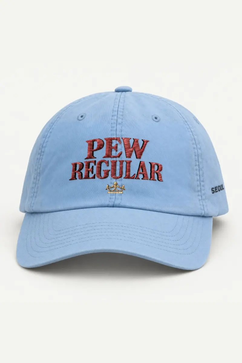 "Pew Regular Crown" Classic Dad Hat · Embroidered