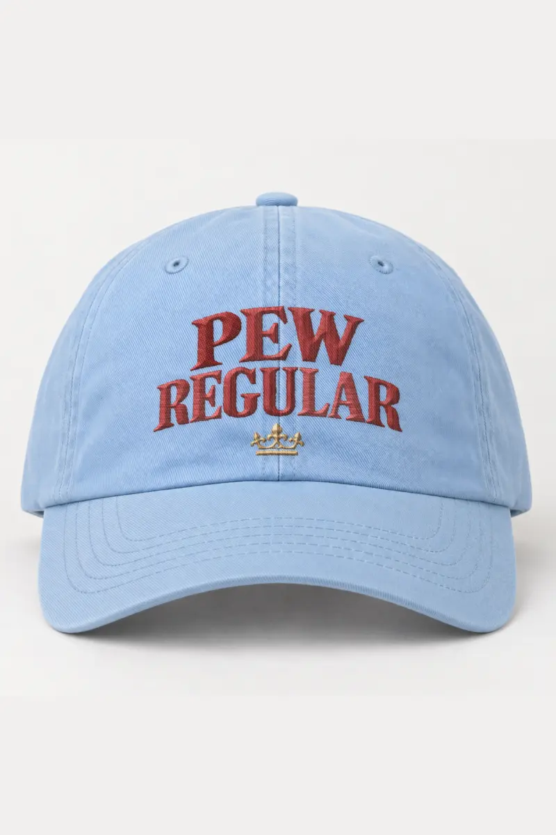 "Pew Regular Crown" Classic Dad Hat · Embroidered