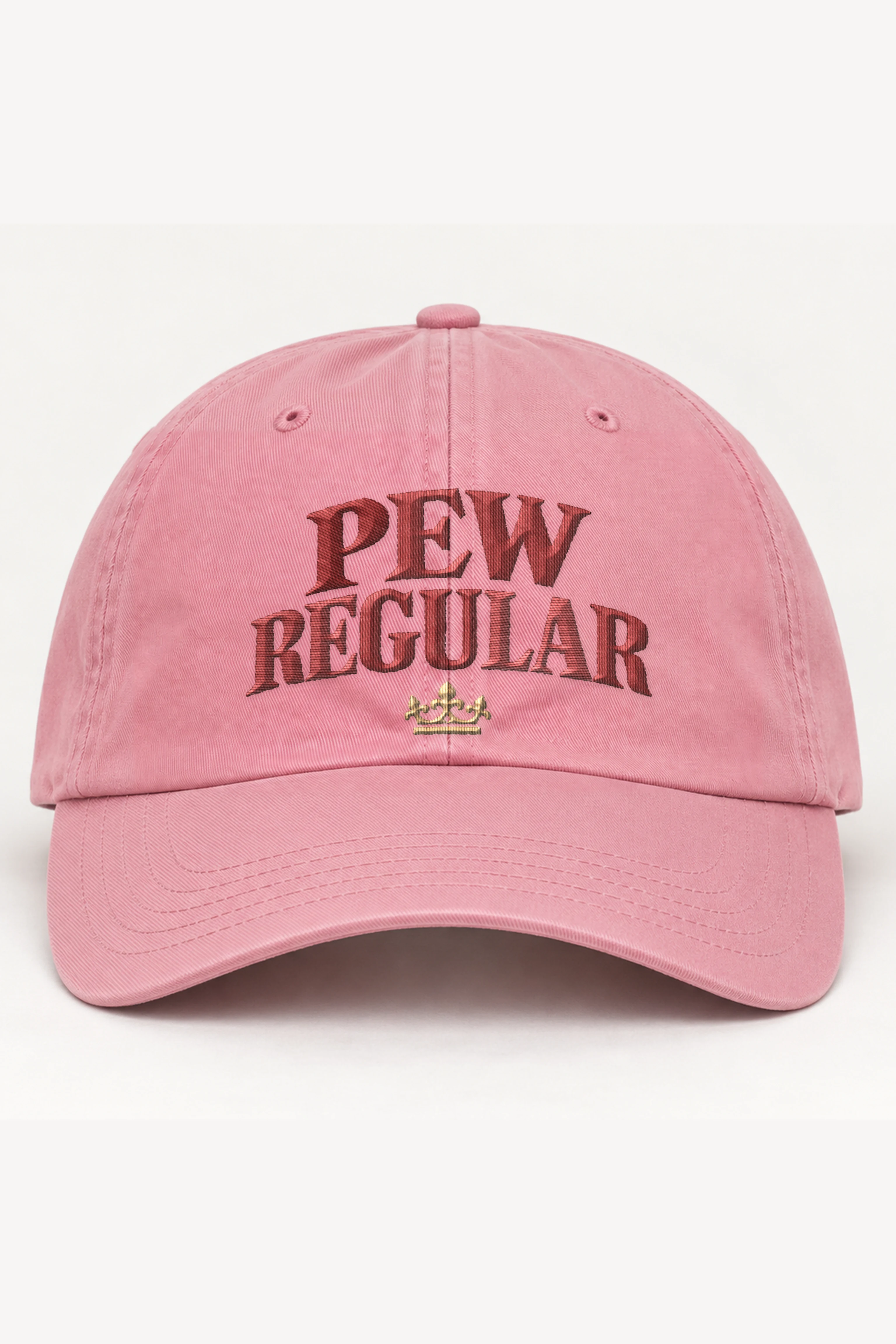 "Pew Regular Crown" Classic Dad Hat · Embroidered