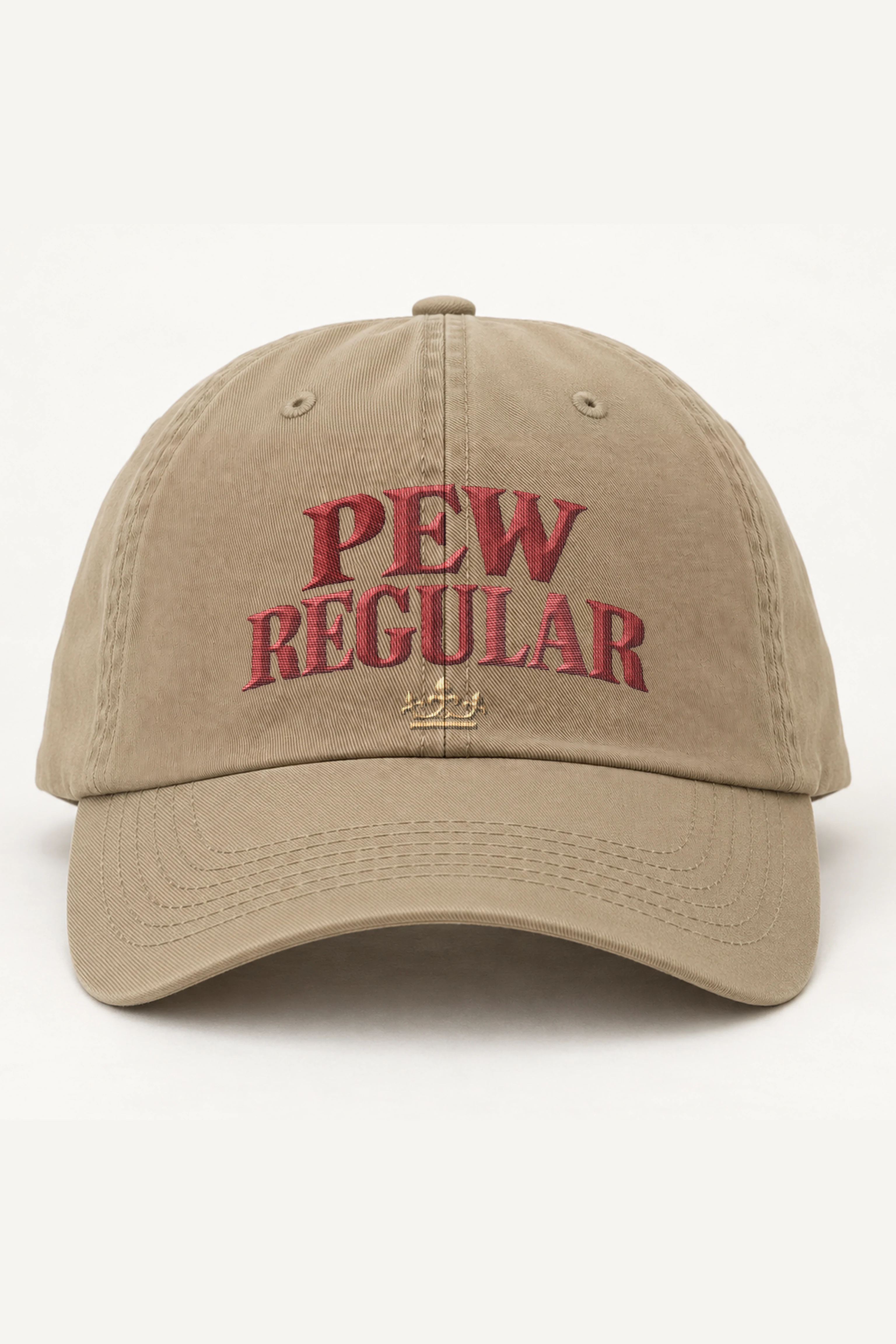 "Pew Regular Crown" Classic Dad Hat · Embroidered