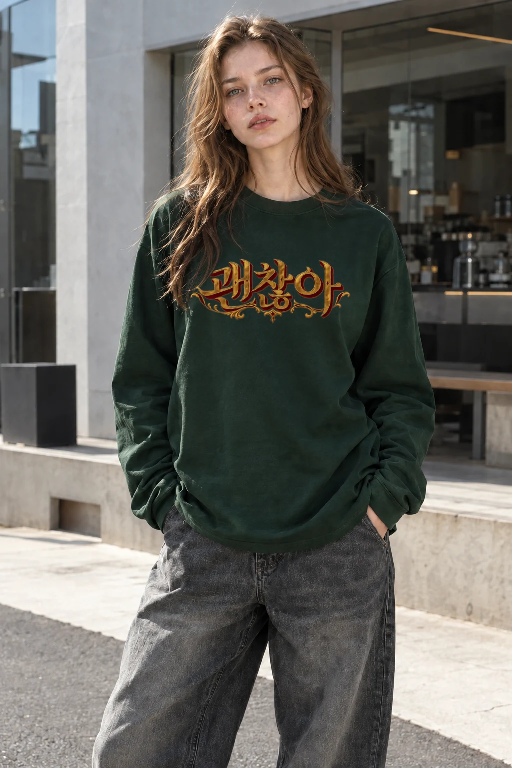 "Phzlot Gothic Script" Unisex Longsleeve T-shirt | Gildan 2400